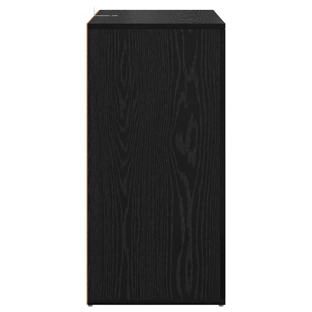 Skap Corona 2 pcs Svart Eik 59 x 39 x 80 cm Konstruert tre