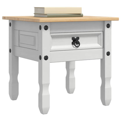 Avlastningsbord Konsollbord Hvit Corona 50 x 50 x 50 cm Massiv furu