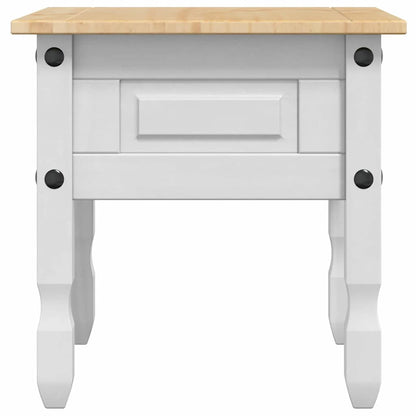 Avlastningsbord Konsollbord Hvit Corona 50 x 50 x 50 cm Massiv furu