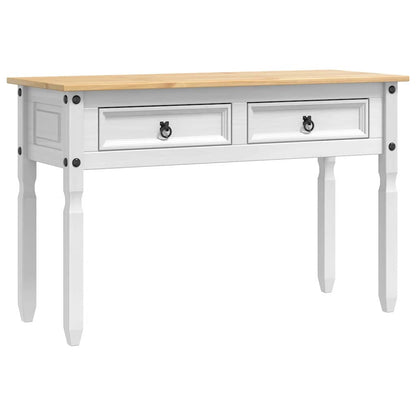 Avlastningsbord Konsollbord Hvit Corona 115 x 46 x 73 cm Massiv furu