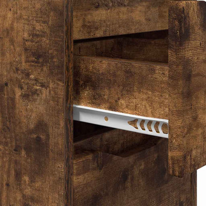 Nattbord Sengbord Røkt Eik med skuff 30,5 x 30 x 43 cm