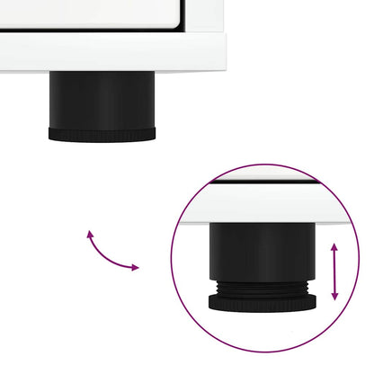 TV-Møbel Høyglans Hvit TV-skap 100 x 48 x 43 cm