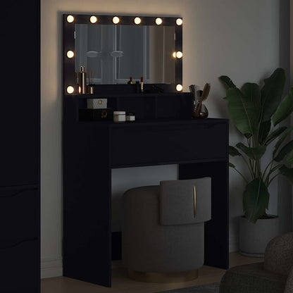 Sminkebord Svart 80 x 39,6 x 135 cm