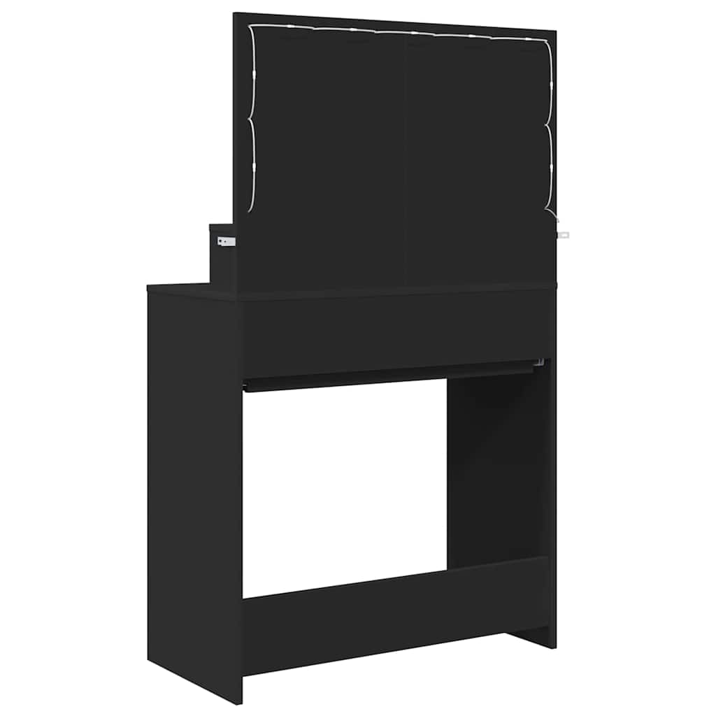 Sminkebord Svart 80 x 39,6 x 135 cm