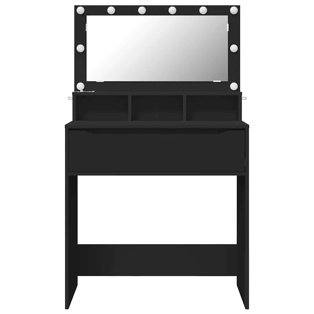 Sminkebord Svart 80 x 39,6 x 135 cm
