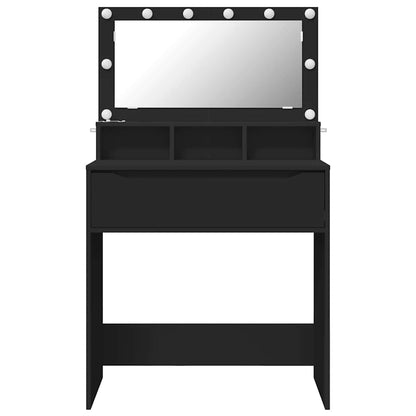 Sminkebord Svart 80 x 39,6 x 135 cm