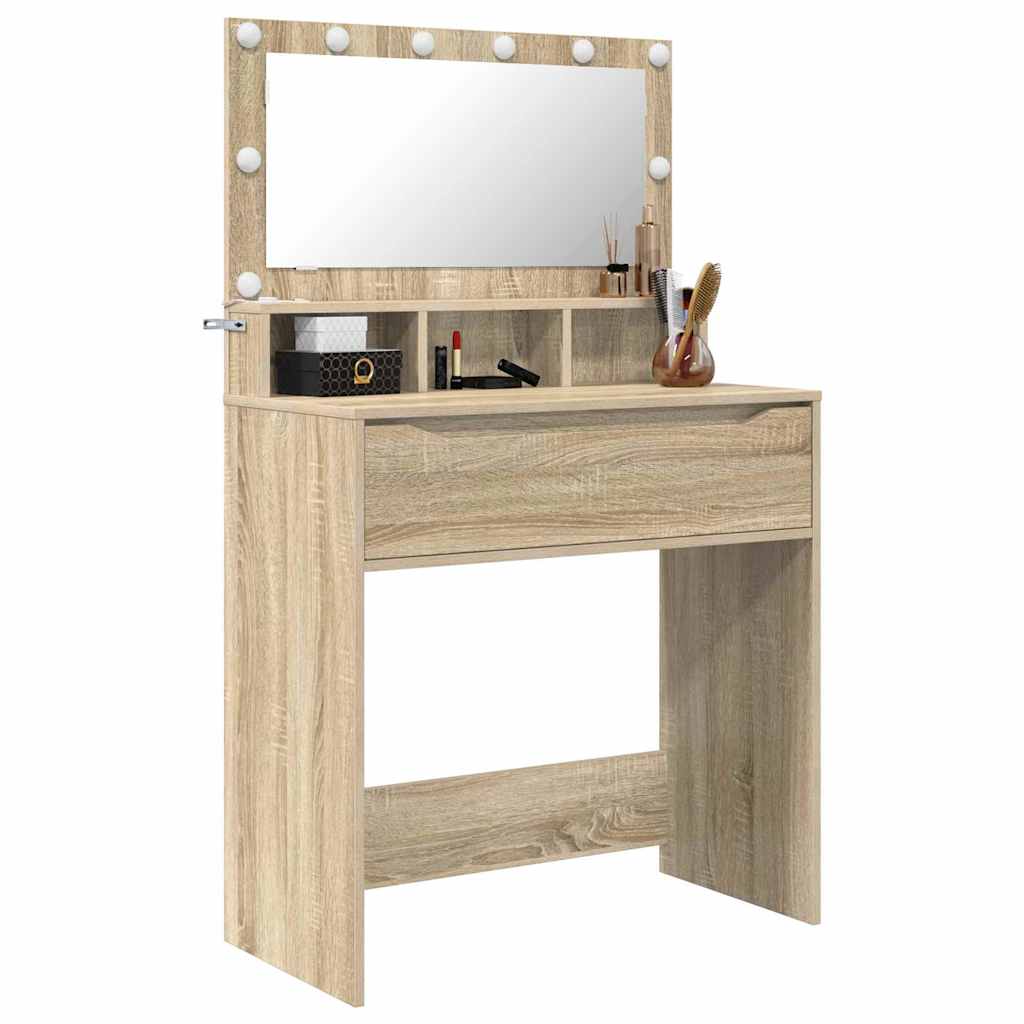 Sminkebord Sonoma Eik 80 x 39,6 x 135 cm
