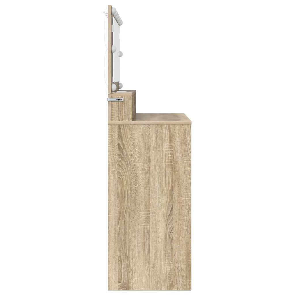 Sminkebord Sonoma Eik 80 x 39,6 x 135 cm