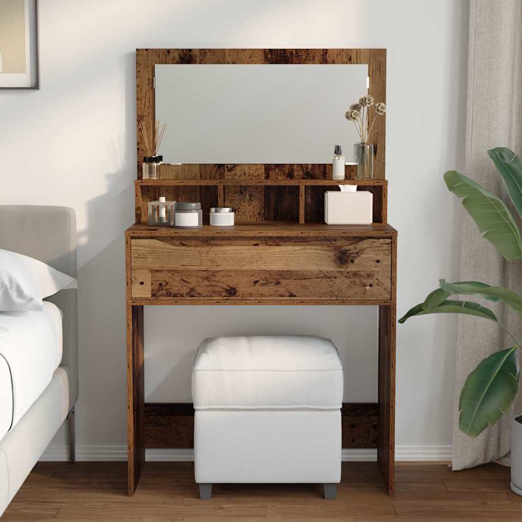 Soverom sminkebord Gamle tre 80 x 39,6 x 135 cm Konstruert tre