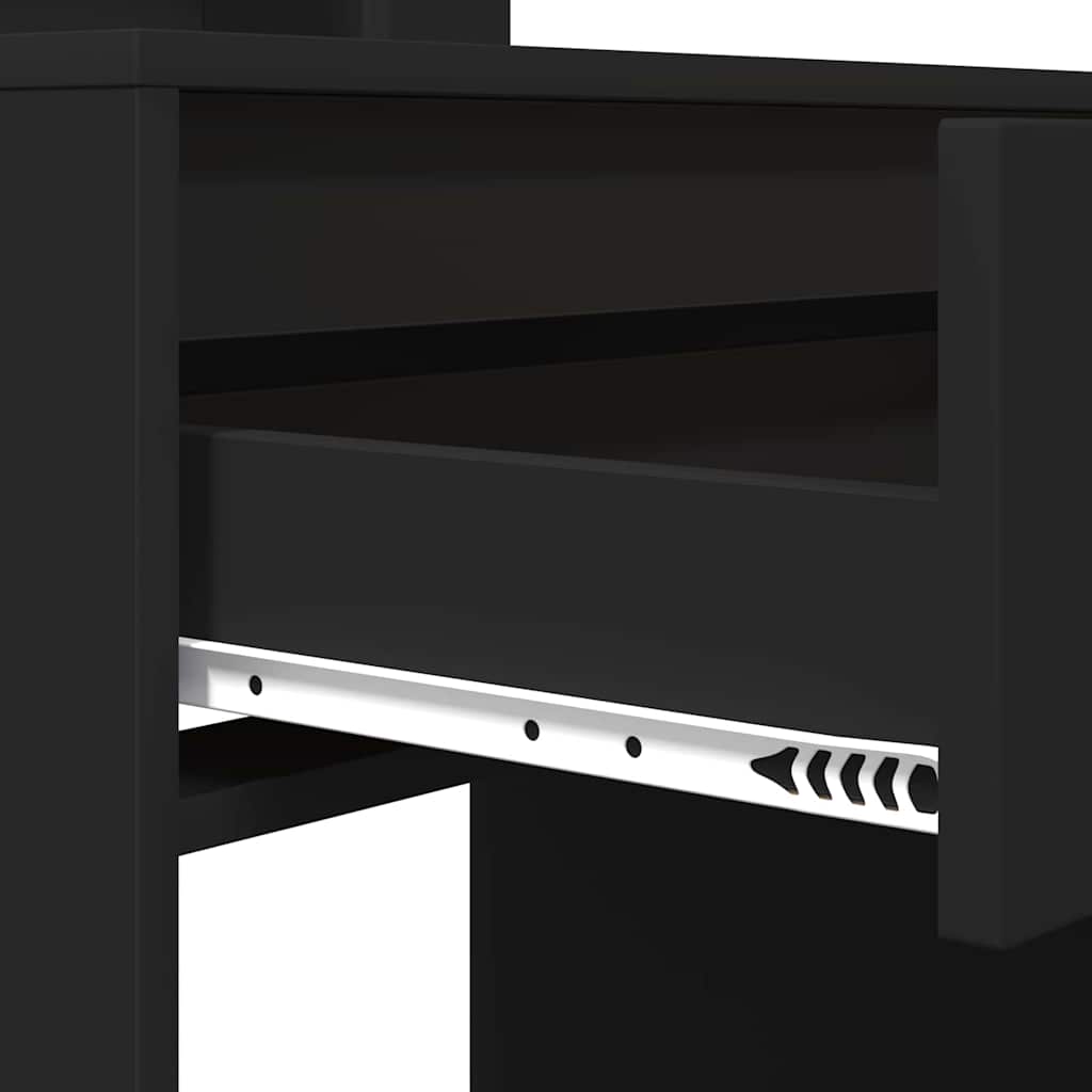 Sminkebord Svart 80 x 39,6 x 135 cm