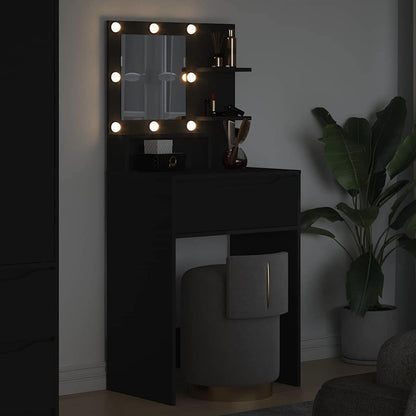 Sminkebord Svart 80 x 39,6 x 135 cm