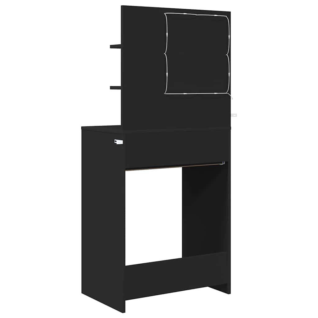 Sminkebord Svart 80 x 39,6 x 135 cm