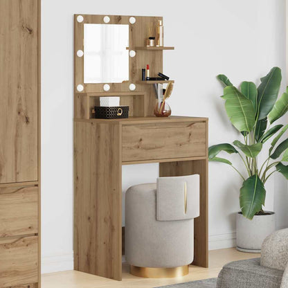 Sminkebord med skuff Artisan Eik 80 x 39,6 x 135 cm