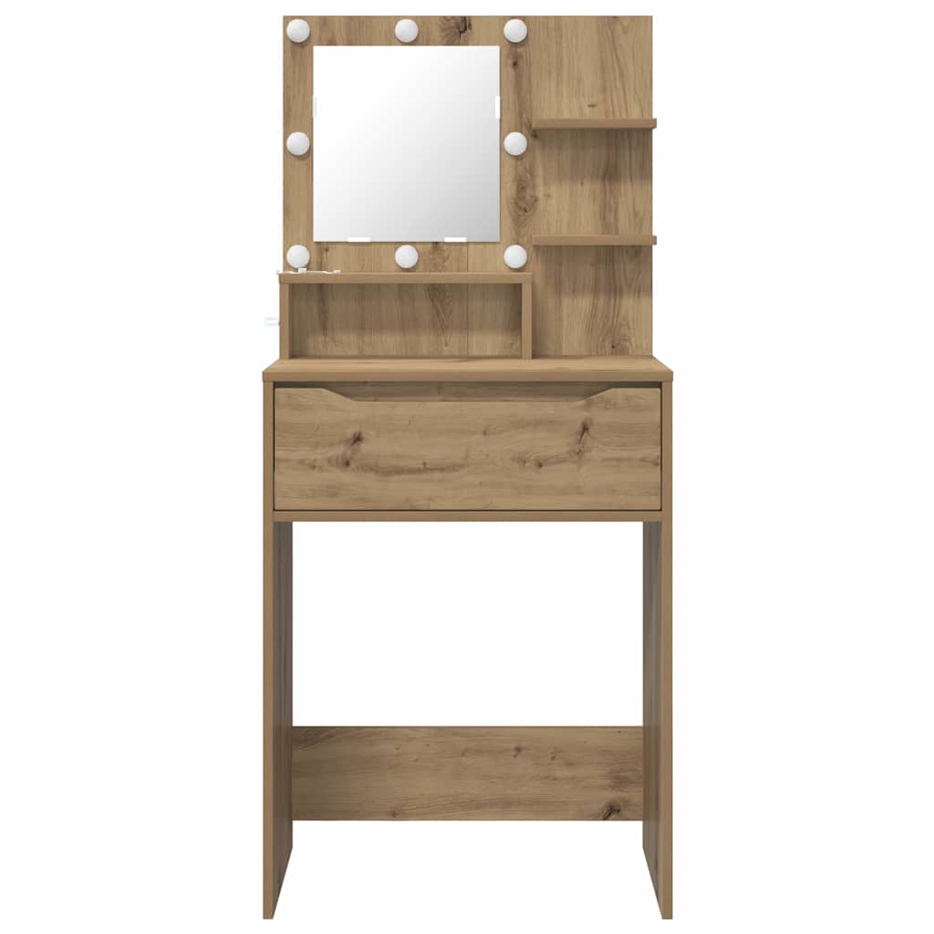 Sminkebord med skuff Artisan Eik 80 x 39,6 x 135 cm