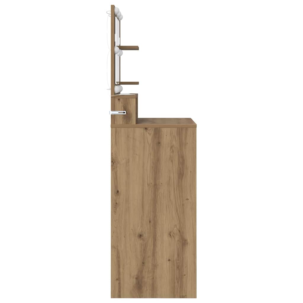 Sminkebord med skuff Artisan Eik 80 x 39,6 x 135 cm