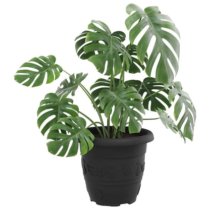 Rund Blomsterpotte 24 pcs Svart Ø 30 x 25 cm Plast