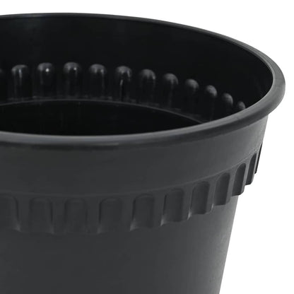 Plantepotter 6 pcs Svart Ø 12,5 x 10 cm Plast