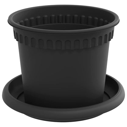 Plantepotter 6 pcs Svart Ø 12,5 x 10 cm Plast