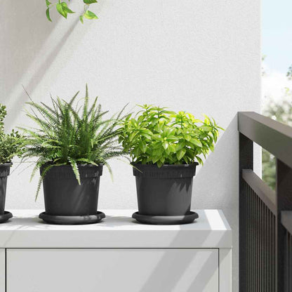 Plantepotter 24 pcs Svart Ø 15 x 12 cm Plast