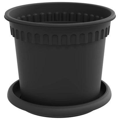Plantepotter 24 pcs Svart Ø 15 x 12 cm Plast