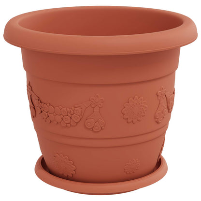 Plantepotter 6 pcs Klinker Rød Ø 30 x 25 cm Plast