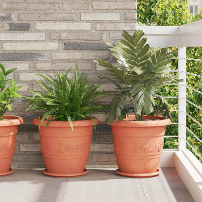 Plantepotter 6 pcs Klinker Rød Ø 39 x 32 cm Plast
