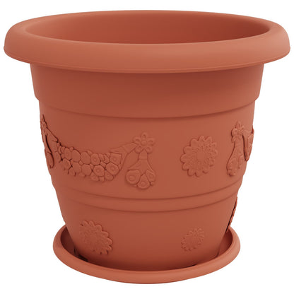Plantepotter 6 pcs Klinker Rød Ø 39 x 32 cm Plast