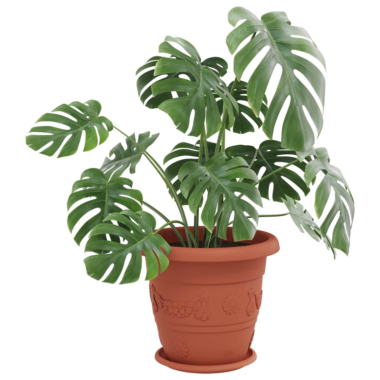 Plantepotter 6 pcs Klinker Rød Ø 39 x 32 cm Plast