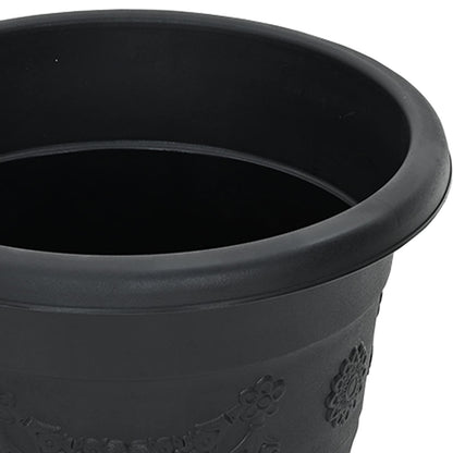 Plantepotter 6 pcs Svart Ø 26 x 21.5 cm Plast