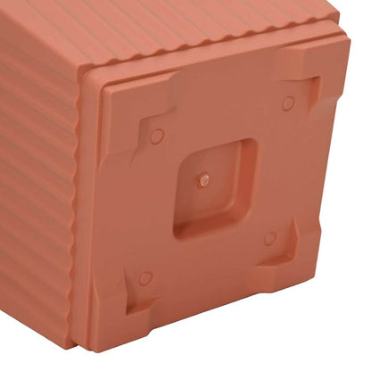 Plantepotter 6 pcs Klinker Rød 28,5 x 28,5 x 22 cm Plast