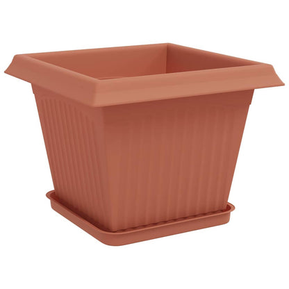 Plantepotter 6 pcs Klinker Rød 28,5 x 28,5 x 22 cm Plast