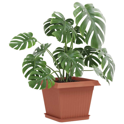 Plantepotter 6 pcs Klinker Rød 28,5 x 28,5 x 22 cm Plast