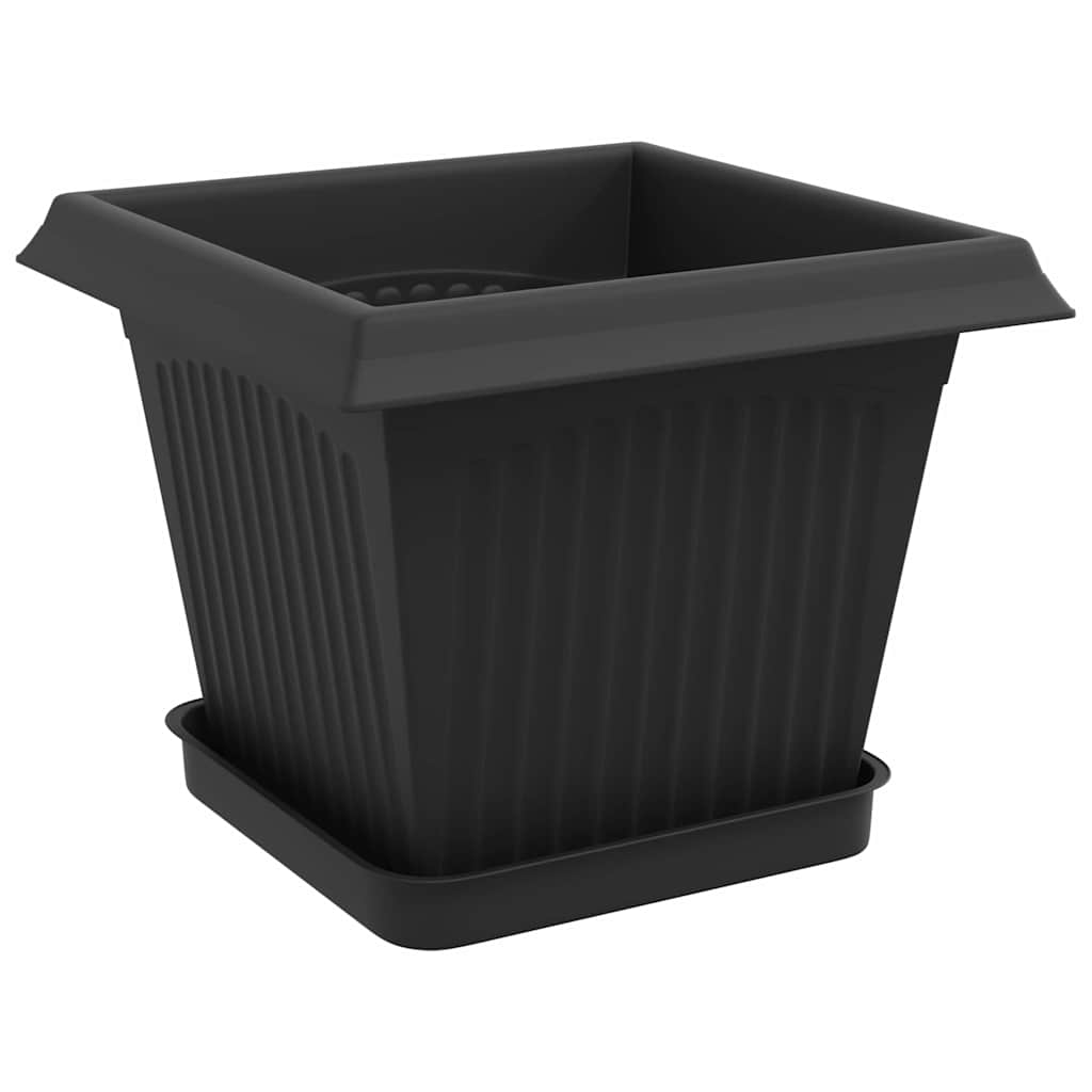 Plantepotter 6 pcs Svart 20 x 20 x 16 cm Plast