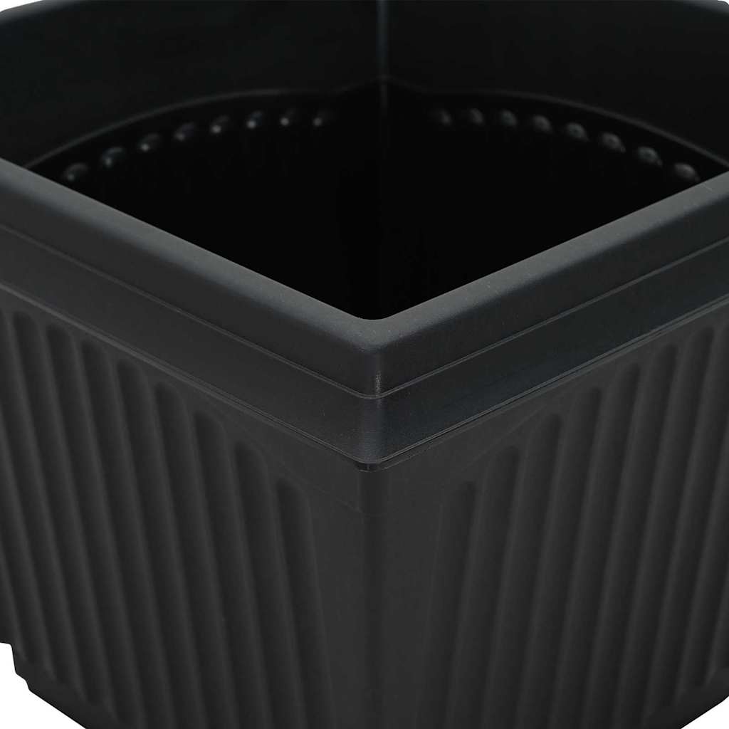 Plantepotter 6 pcs Svart 33 x 33 x 26 cm Plast