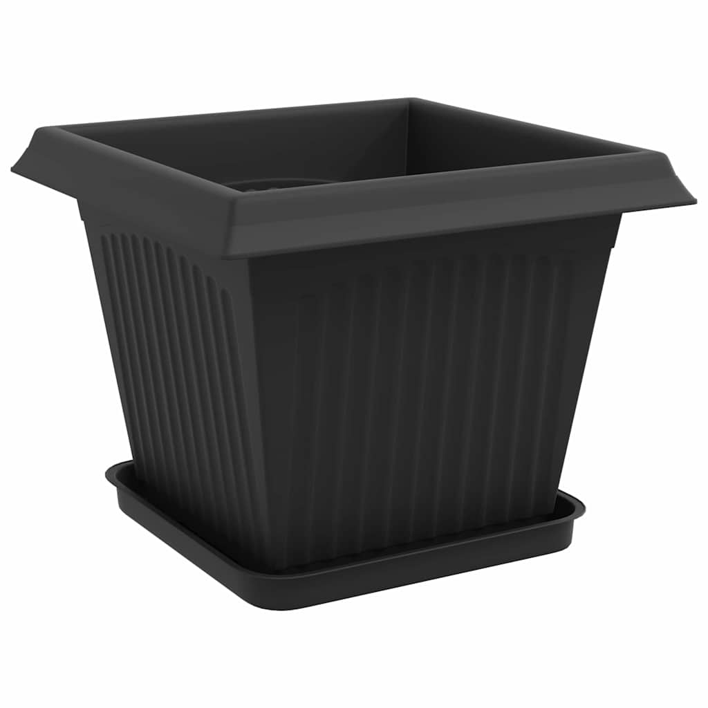 Plantepotter 6 pcs Svart 33 x 33 x 26 cm Plast