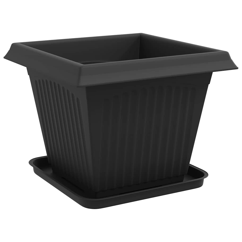 Plantepotter 6 pcs Svart 38 x 38 x 30 cm Plast