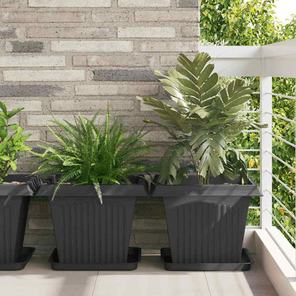 Plantepotter 24 pcs Svart 43 x 43 x 33,5 cm Plast