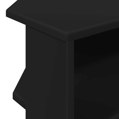 HjørneTV-skap Svart 102x40,5x45cm Konstruert tre