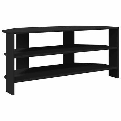 HjørneTV-skap Svart 102x40,5x45cm Konstruert tre