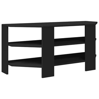 HjørneTV-skap Svart 102x40,5x45cm Konstruert tre