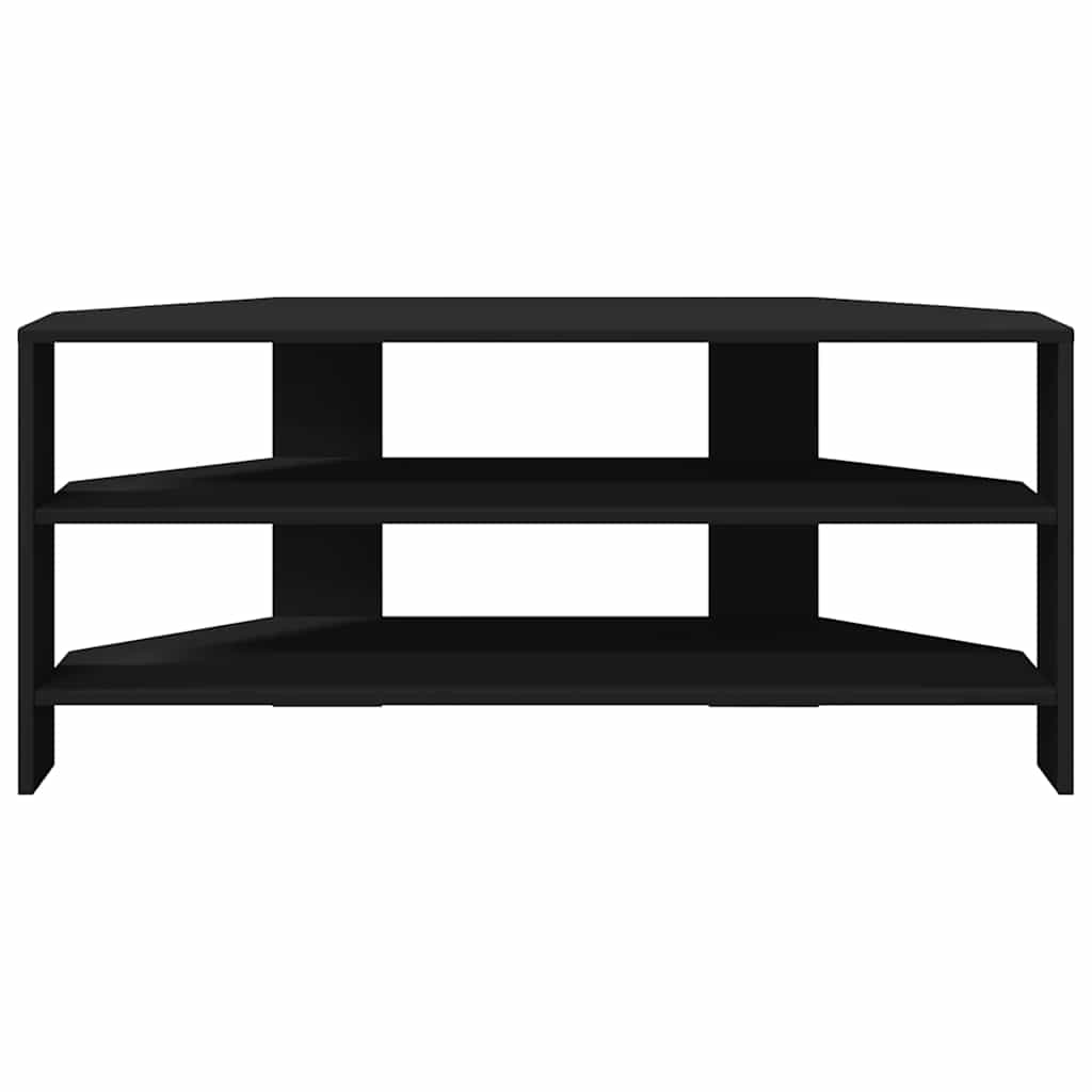 HjørneTV-skap Svart 102x40,5x45cm Konstruert tre