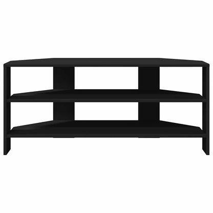 HjørneTV-skap Svart 102x40,5x45cm Konstruert tre