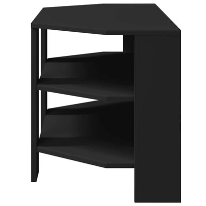 HjørneTV-skap Svart 102x40,5x45cm Konstruert tre