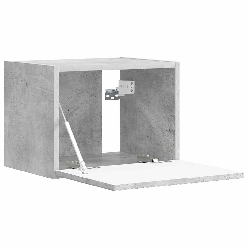 TV Veggskap 2 pcs Betong 39 x 31 x 29,5 cm Konstruert tre