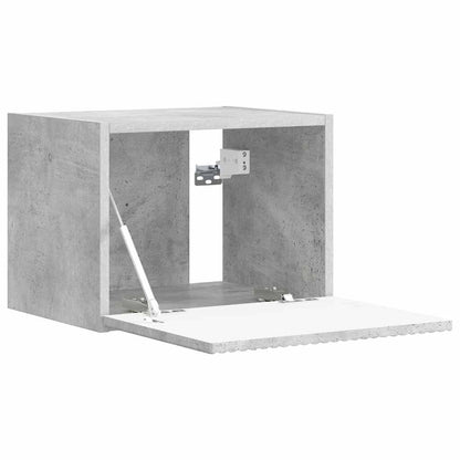 TV Veggskap 2 pcs Betong 39 x 31 x 29,5 cm Konstruert tre