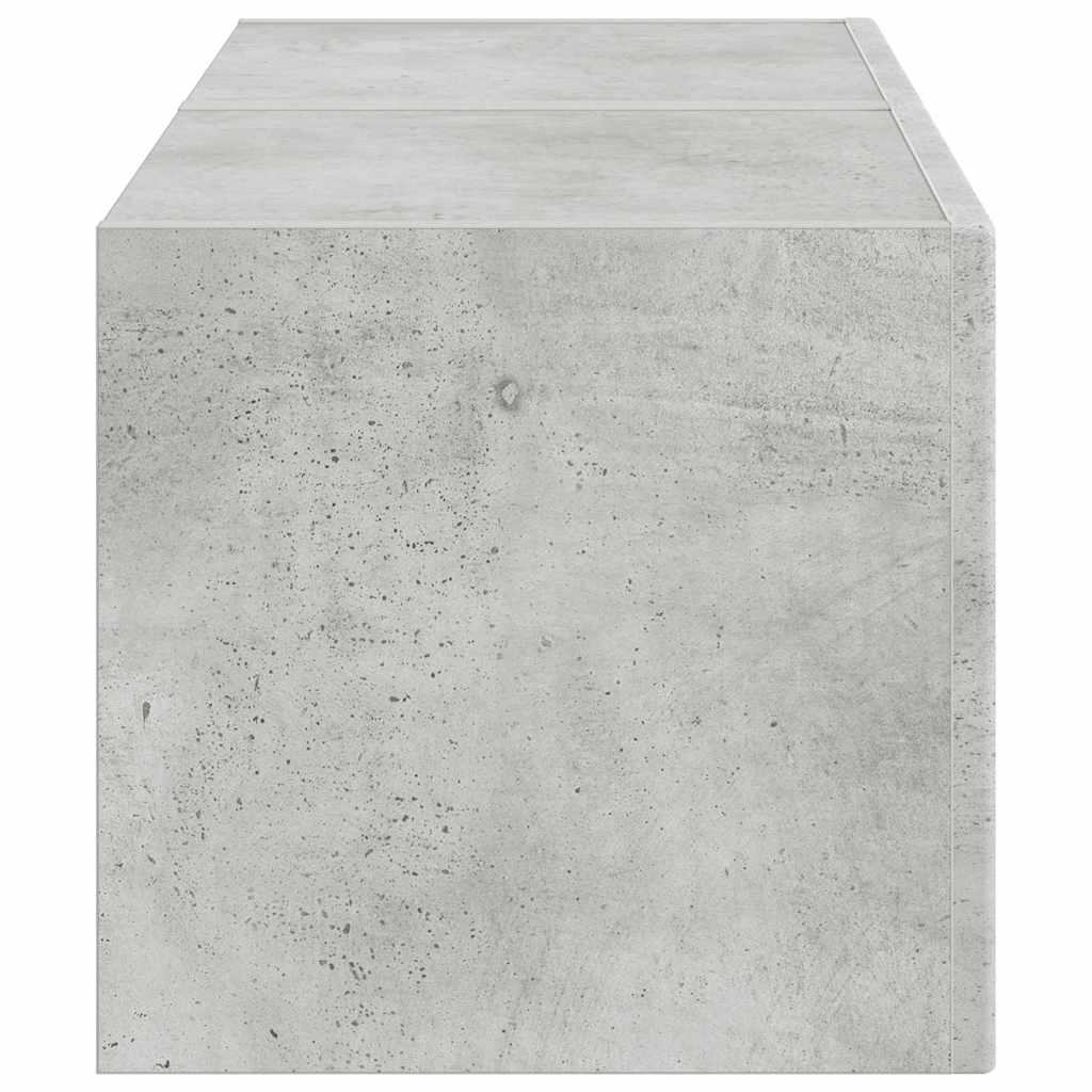 TV Veggskap 2 pcs Betong 39 x 31 x 29,5 cm Konstruert tre