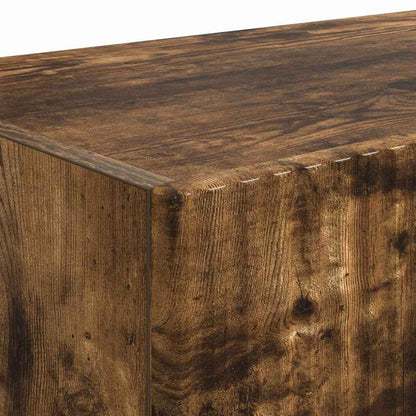 TV Veggskap 2 pcs Røkt eik 39 x 31 x 29,5 cm Konstruert tre