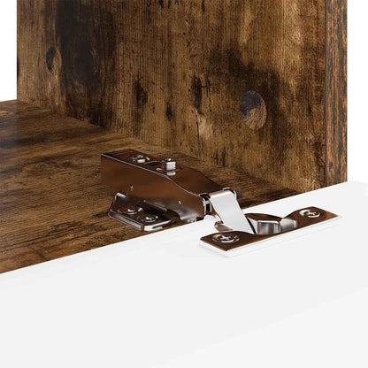 TV Veggskap 2 pcs Røkt eik 39 x 31 x 29,5 cm Konstruert tre