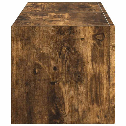 TV Veggskap 2 pcs Røkt eik 39 x 31 x 29,5 cm Konstruert tre