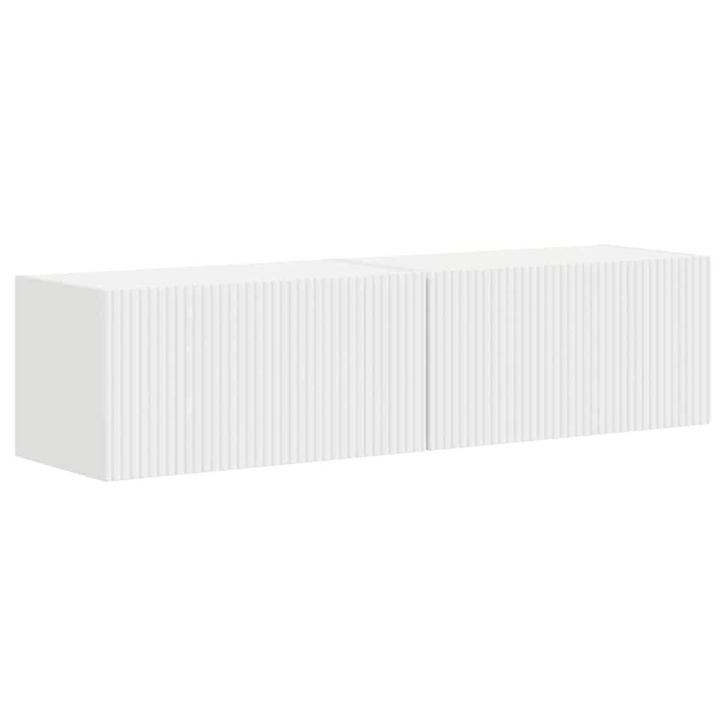 TV Veggskap 2 pcs Hvit 60 x 31 x 29,5 cm Konstruert tre